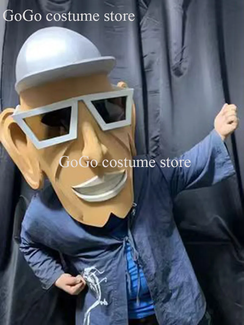 

Женская маска большой головы для танцевальной команды, одежда для косплея, костюм на Хэллоуин, высококачественные костюмы для ночного клуба