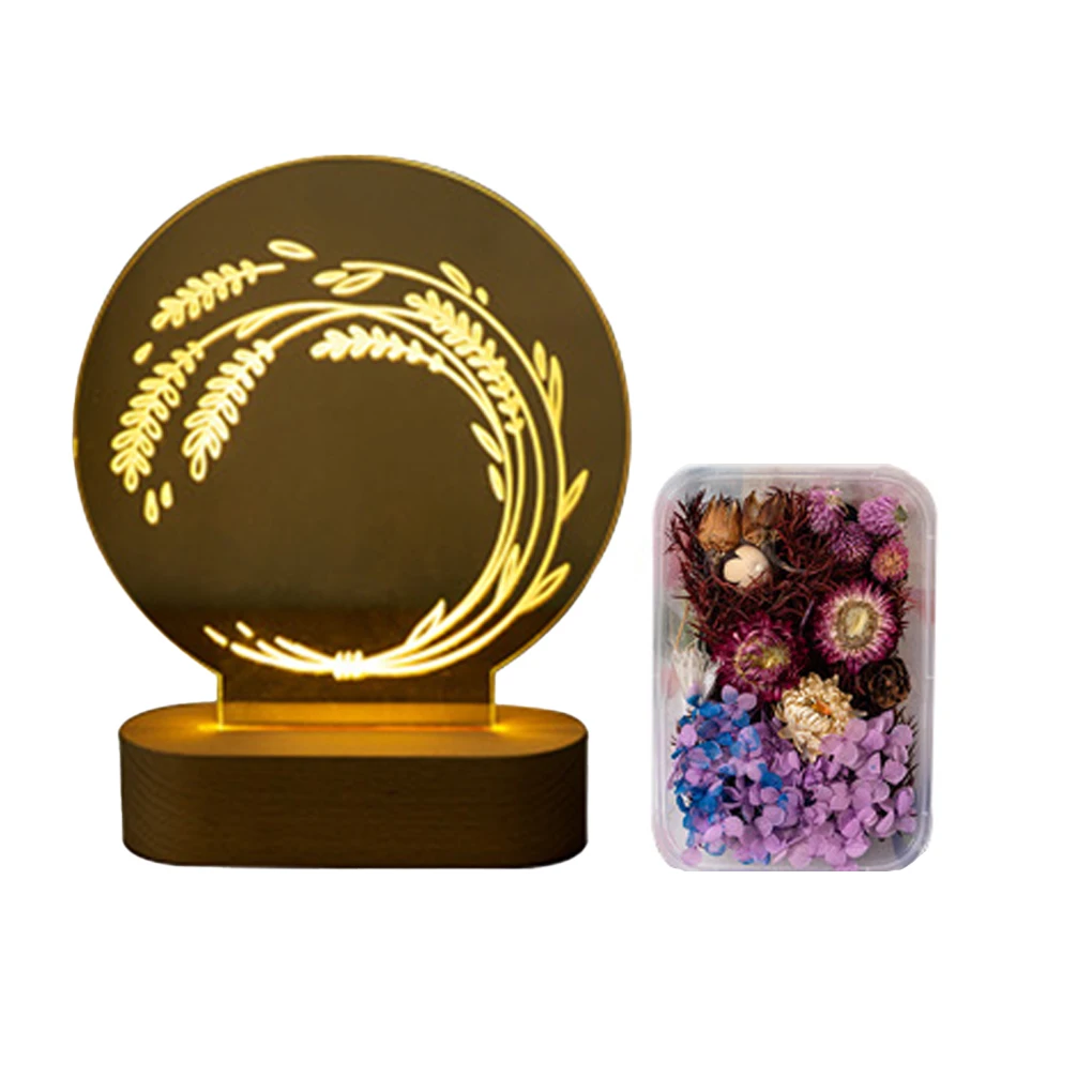 

Night Lamp Home Acrylic Nightstand Light Warm Coffee Table Nightlight USB Charging Household Items for Bedroom
