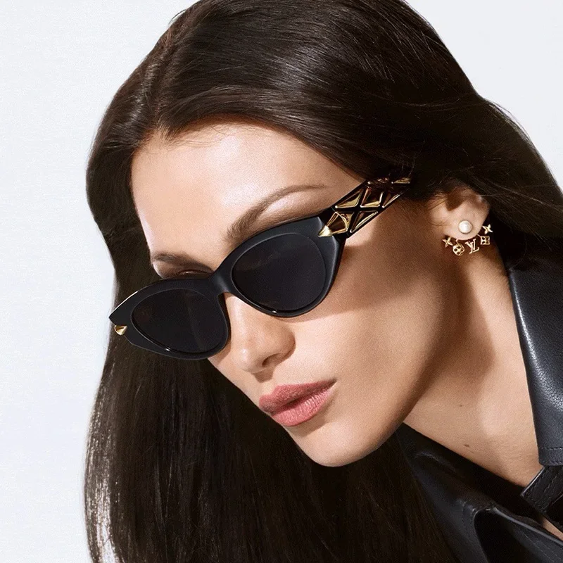 Трендовые солнцезащитные очки женские элитные брендовые винтажные квадратные