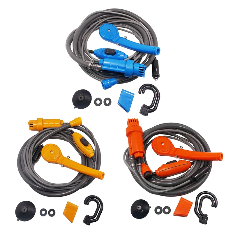 

Power Washer Electric Pump For Outdoor Camping Travel Pet12V Car Washer Camping Shower DC Car Shower High Pressure