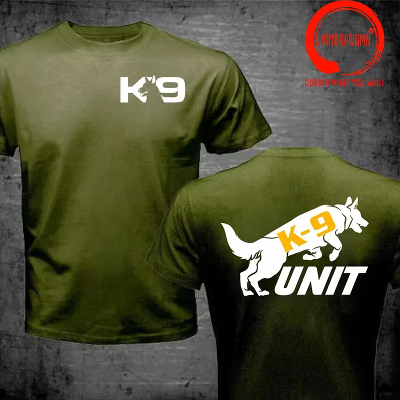 Фото Футболка для тренировок K9 Unit K-9 Trainer K9 Team Training, мужская модная повседневная футболка с принтом, с короткими рукавами, для мужчин и женщин №5
