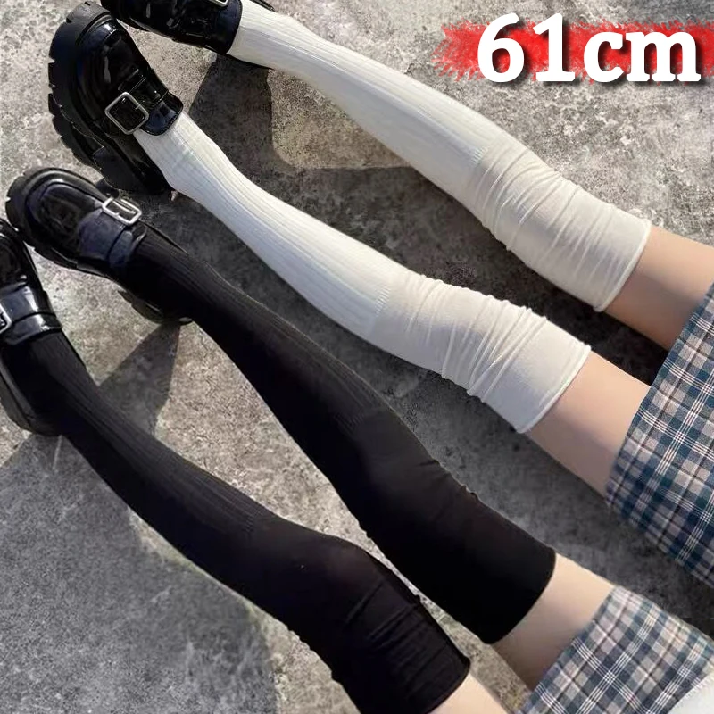 

Harajuku Thigh High Tube Stockings Women Trendy Casual Over The Knee Calf Warm Long Socks Female Thermal Warm Cotton Leggings