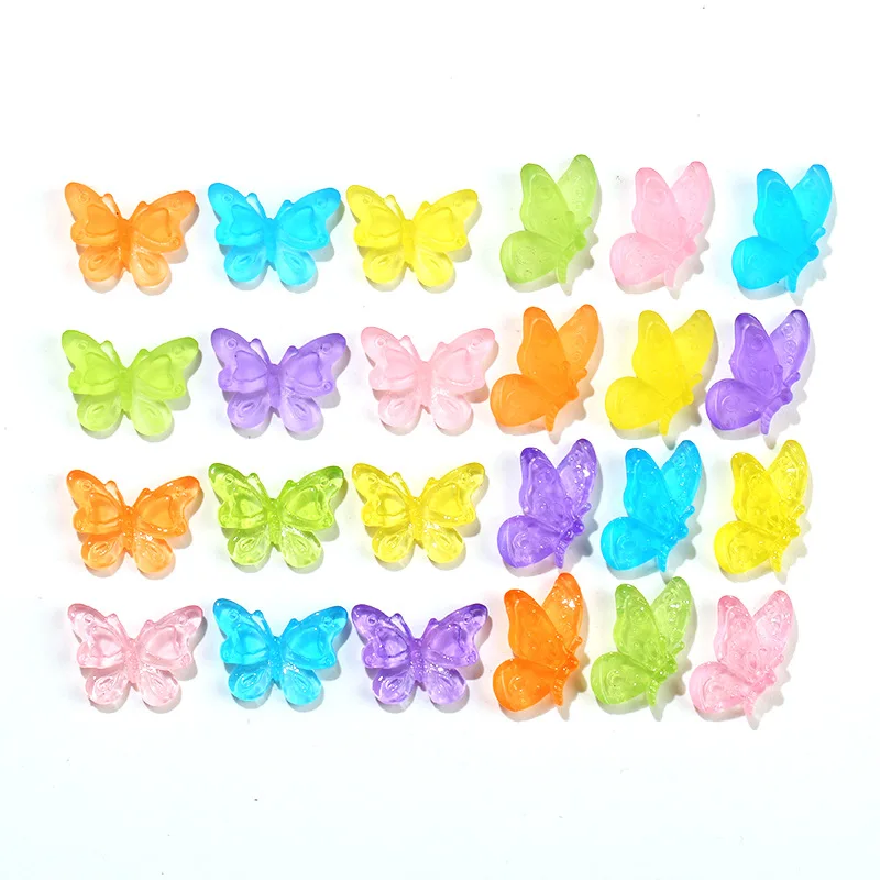 

Кавайная прозрачная резиновая бабочка с плоской задней стороной, свадебная аппликация «сделай сам», бант для волос «сделай сам», зажимы, ак...