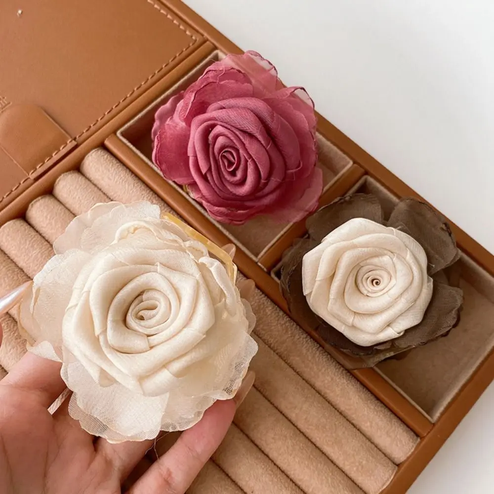 Новый китайский стиль ретро роза коготь для волос модный дизайн эластичная