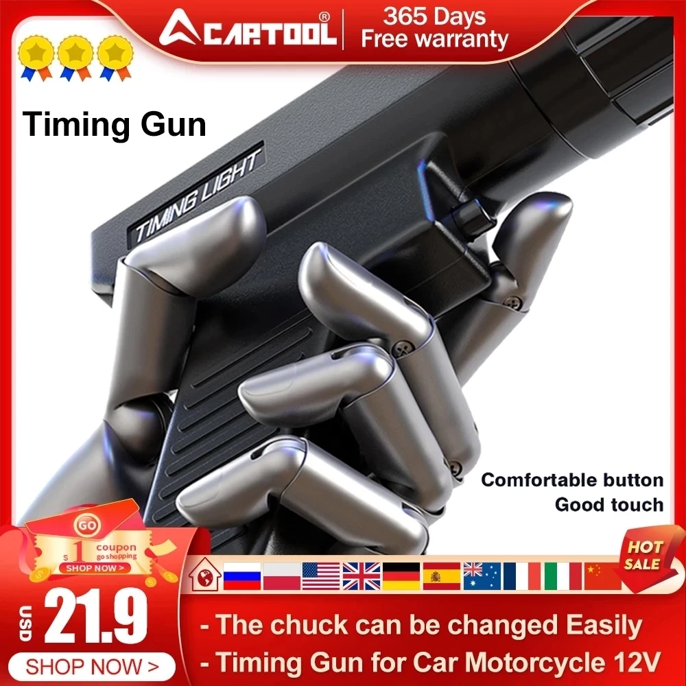 New Ignition Timing Gun Machine Timing For Car Motorcycle 12V Professional strobe lights for cars  Auto Diagnostic Tools 