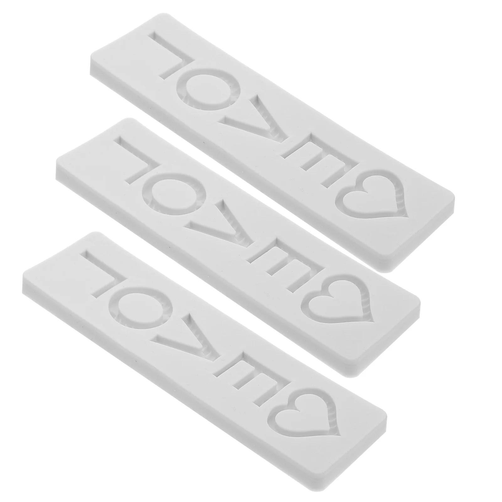 

3Pcs Valentine's Day Chocolate DIY Mold Baking Supply DIY Fondant Mold Silicone Mold for Bakery Kitchen