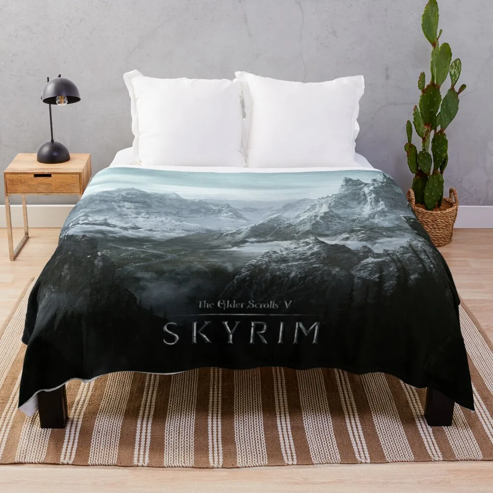 

Игровое одеяло skyrim, роскошное утолщенное Флисовое одеяло, одеяла для дивана, декоративное одеяло для дивана