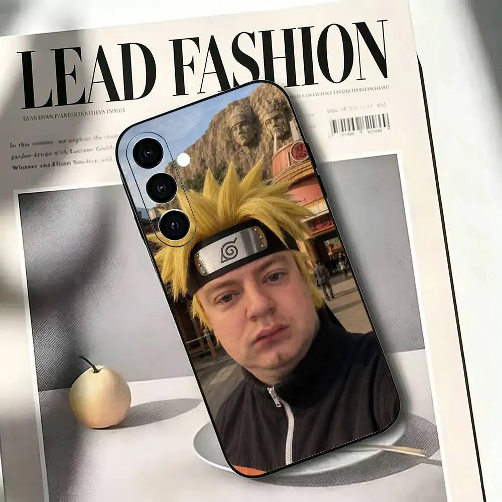 Фото Чехол для телефона T-trash Streamer Mellstroy, черный, силиконовый, мягкий, для Samsung A73, A72, A71, A70, A53, A52, A51 №5