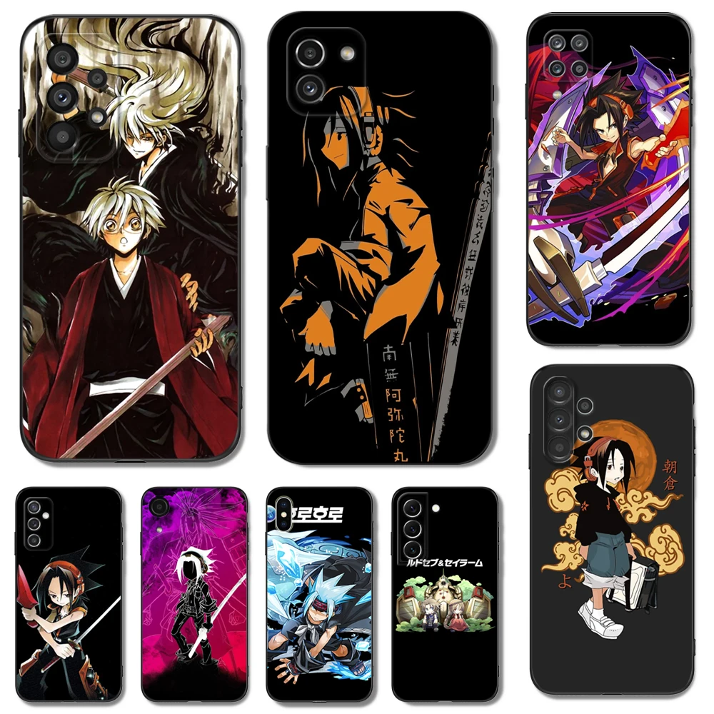 Черный чехол из ТПУ для Samsung galaxy M53 M13 M62 A12 A22 A22S A32 A42 A52 A52S A72 4g 5g A20S Shaman King