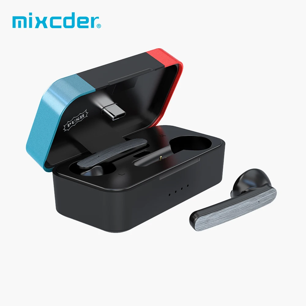 Беспроводные Bluetooth наушники Mixcder G1, настоящие игровые стереонаушники с наушниками и беспроводным адаптером, наушники два в одном