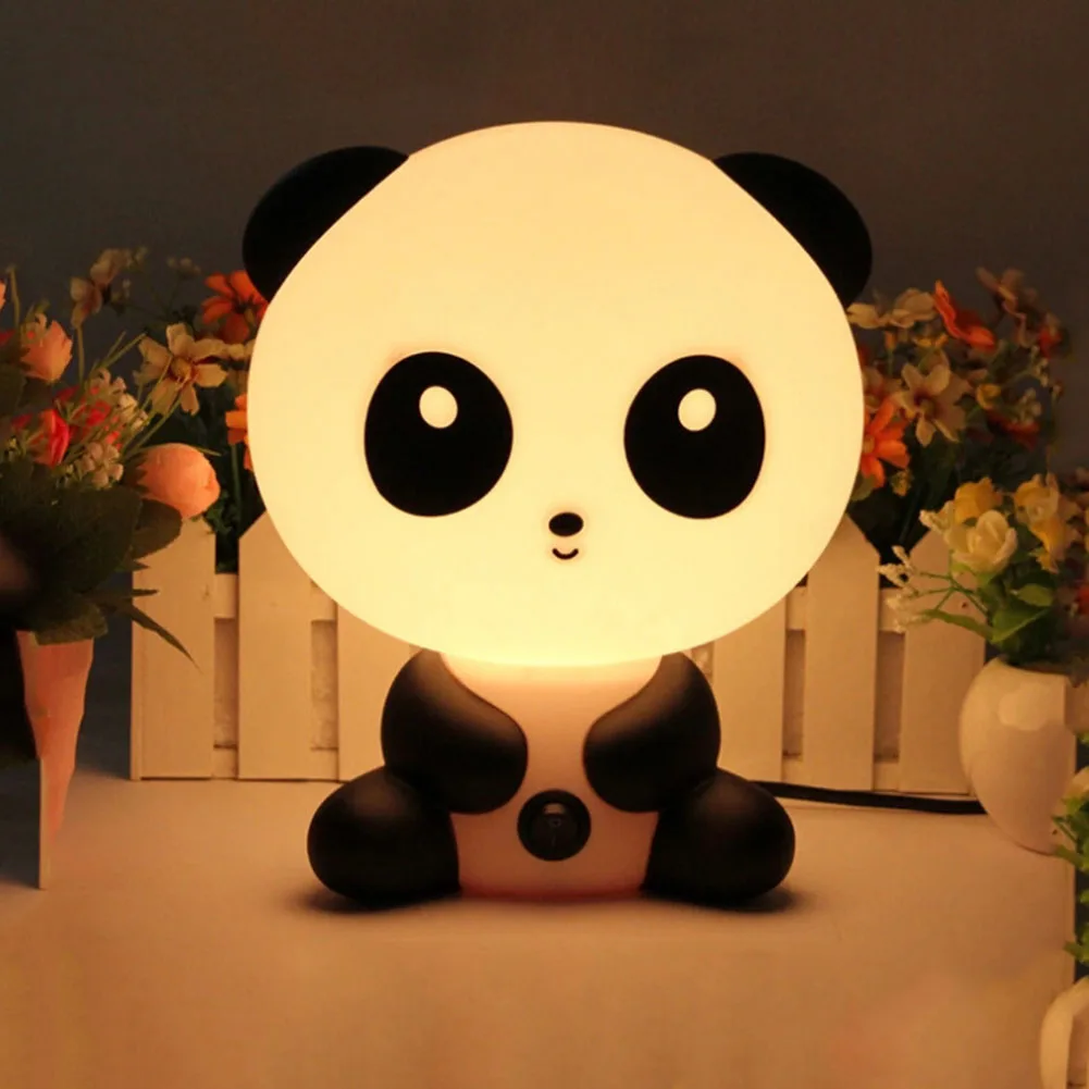

3D Panda Shape LED Cartoon Desk Bedside Night Lamp Bedroom Home Decoration Bedside Night Light for Children Kids