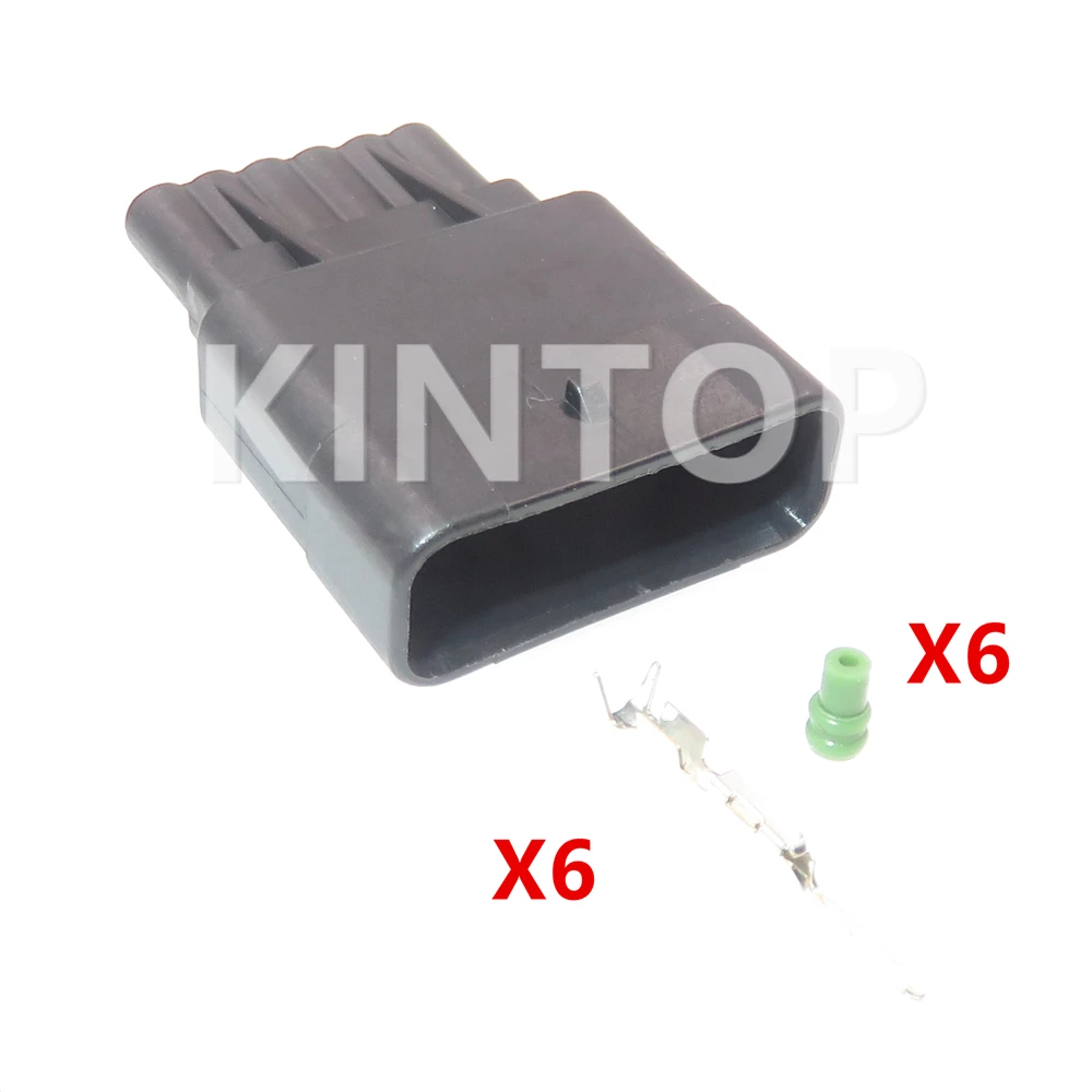 

1 комплект, 6 контактов, автомобильная педаль акселератора, герметичный проводной разъем 7287-1380-30, автомобильная розетка с внутренней резьбой для Honda