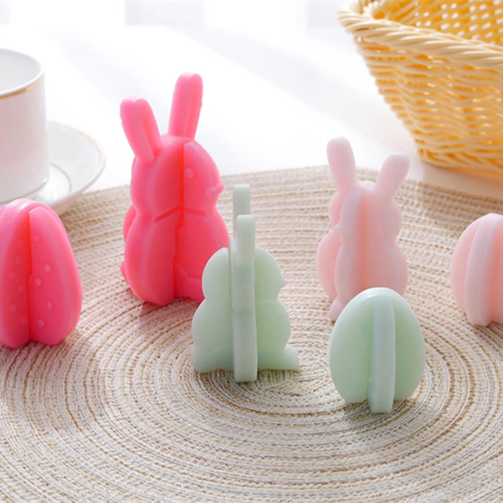 

3D Easter Bunny Egg Silicone Molds DIY Fondant Chocolate Cake Making Heat-Proof Baking Stencil Kitchen Accessories