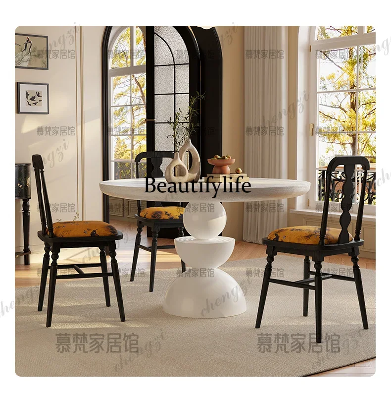 Фото B456 Glamour Luxury Table Beauty Cozy Unique Elegant Dining Table Premium Vintage Tavolo Rotondo Allungabile Dining Room Furniture №4