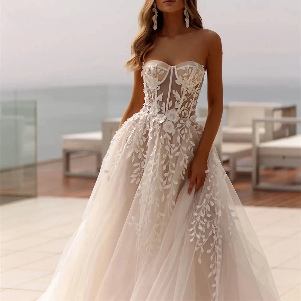 Женское свадебное платье It's yiiya белое кружевное до пола без рукавов на