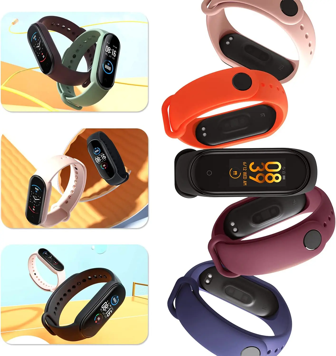 Xiaomi mi smart band 4. браслет xiaomi mi band 4 (red). смарт браслет ксиаоми ми бэнд 4. Mi band 3 капсула. фитнес-браслет smart bracelet m5.