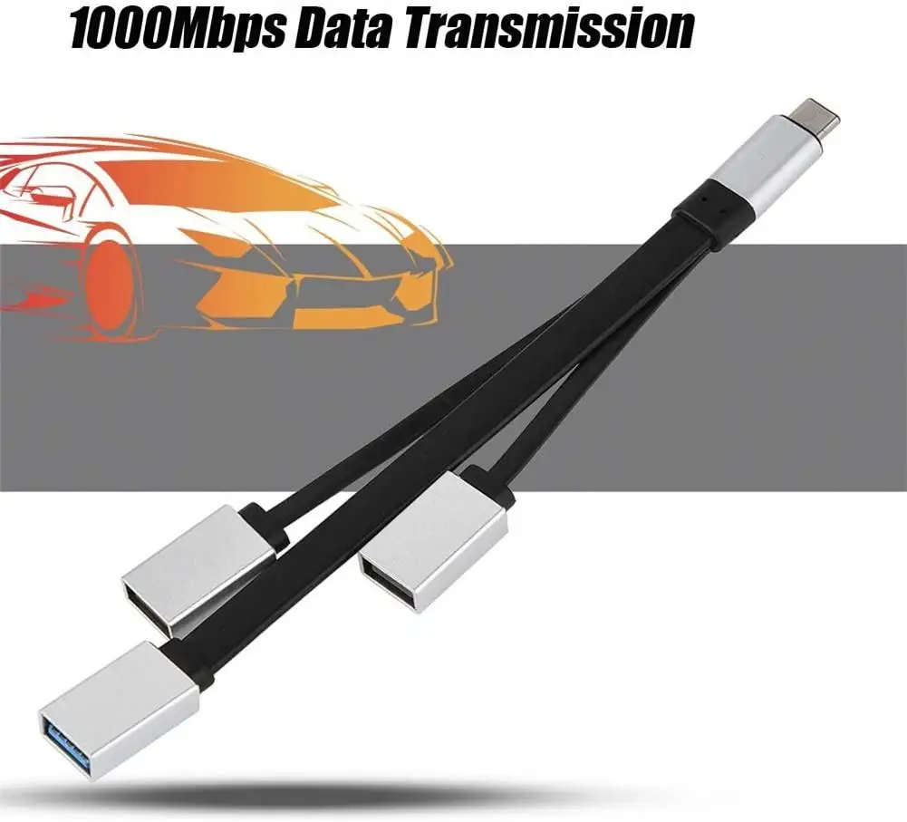 

Многопортовый адаптер 3-в-1 с портом Type-C на USB3.0 + 2 USB 2,0 для Mac OS 10.x