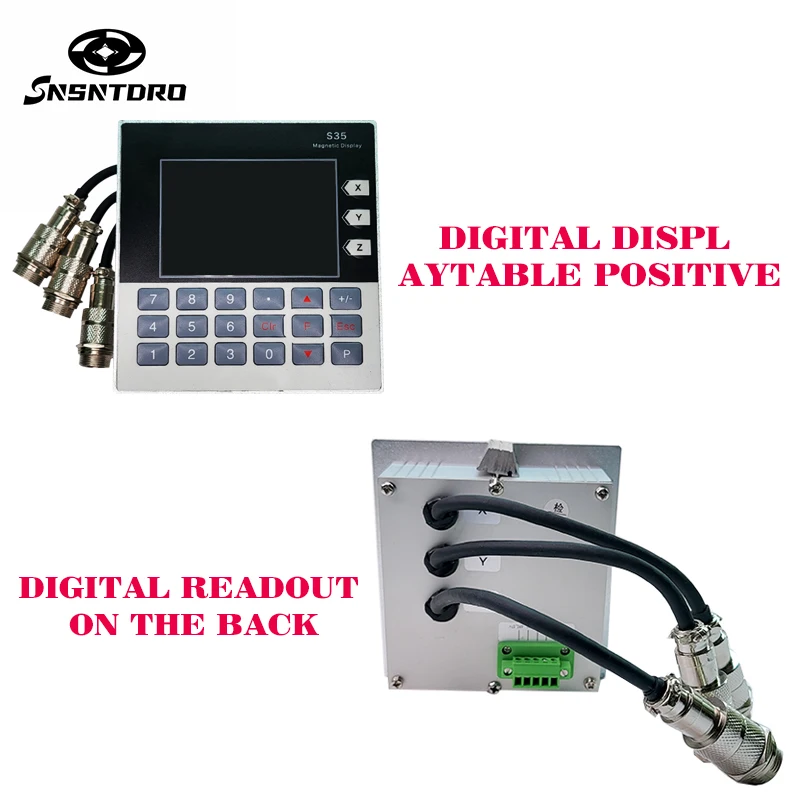 Высокоточный S35/3-осевой цифровой считыватель DRO 5 7-дюймовый магнитный сенсорный