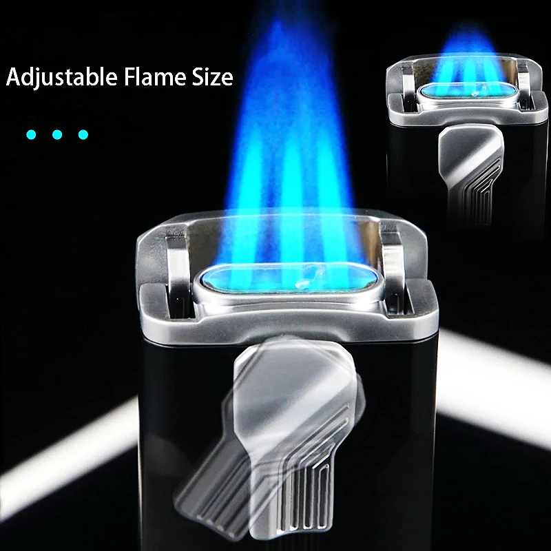 Новинка металлическая Тройная зажигалка Подарочная струйная Зажигалка для