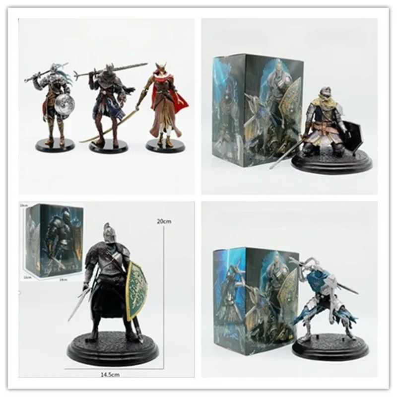 Фото Игровые сувениры Elden Ring: Фигурка-статуэтка Трекера с Черным Ножом из Shadow Of The Erdtree в сумке, подарки для фанатов, коллекционные предметы №2