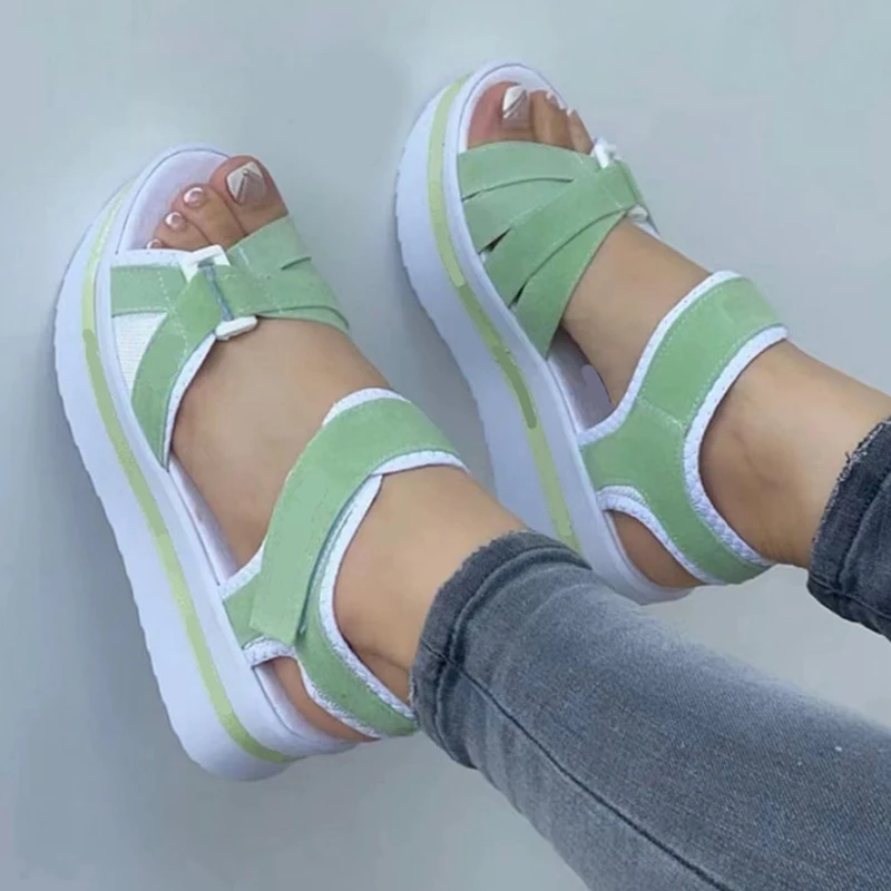 

Женские босоножки; Пляжная обувь на платформе; Размера плюс женская обувь с открытым носком; Повседневные женские сандалии; Летняя обувь для женщин