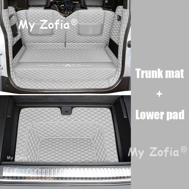 

Для Chery iCAR V23 iCAUR V23 2025 2026, защита багажника автомобиля, коврик из искусственной кожи, коврик для модификации интерьера, часть аксессуаров