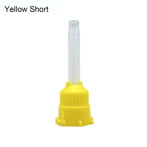 50pcs/lote de mistura dental dicas de impressão materiais laboratoriais Laboratório de dentadura Tubos de cor de silicone descartáveis ​​de borracha de silicone