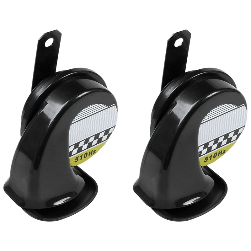 

Универсальный Водонепроницаемый громкий воздушный гудок со спиралью 130 дБ для 12 В грузовика мотоцикла (2 шт.)