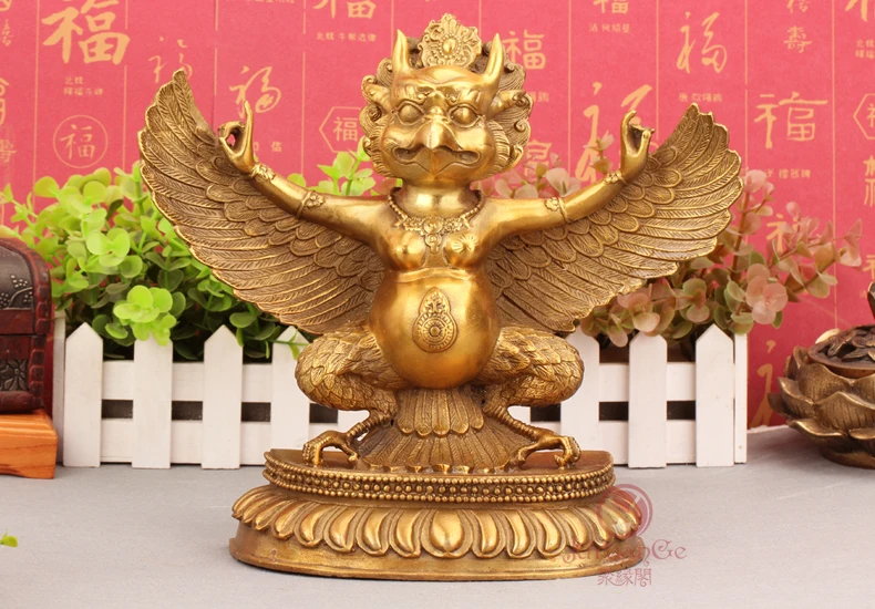 ТОП ХОРОШИЙ 26 большой # ДОМАШНИЙ талисман KAI GUANG исключительно злые духи Garuda Dhwaja