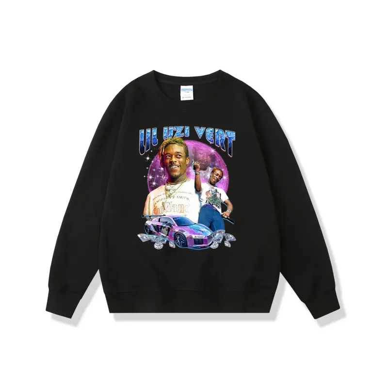 

Rapper Lil Uzi Vert Hip Hop Oversized Sweatshirt Men Women Fashion Vintage Pullover Sweatshirts Men's Novelty Casual Sportswear