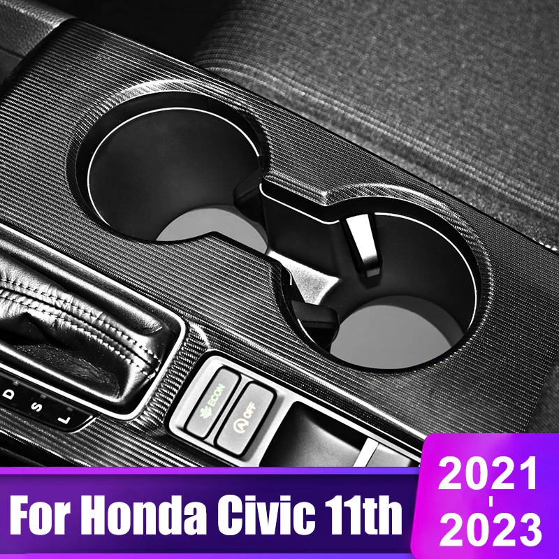 

For Honda Civic 11th Gen 2021 2022 2023 Car Central Control Front Row Cup Holder Mat Pad Auto Styling Interior Accessories