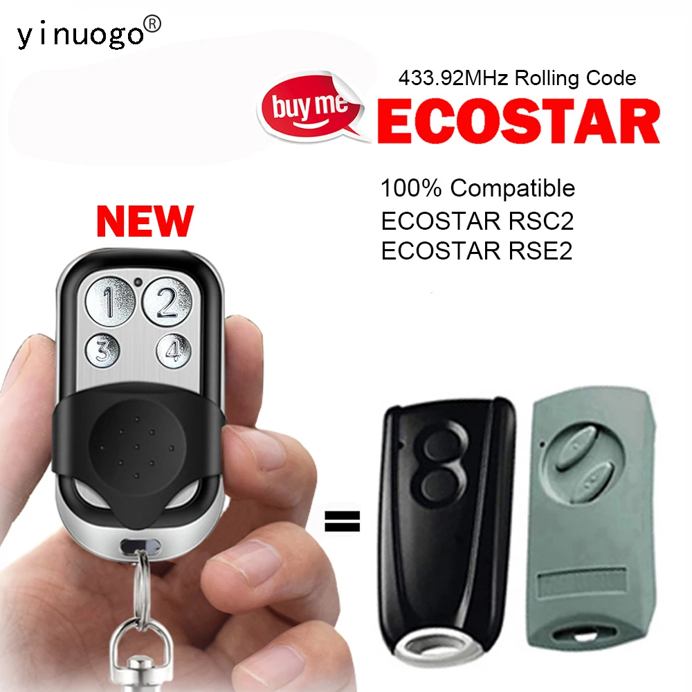 

ECOSTAR RSE2 RSC2 Устройство открывания ворот гаража с дистанционным управлением 433,92 МГц для ECOSTAR Liftronic/EcoStar Portronic D2500 S4000 D5000