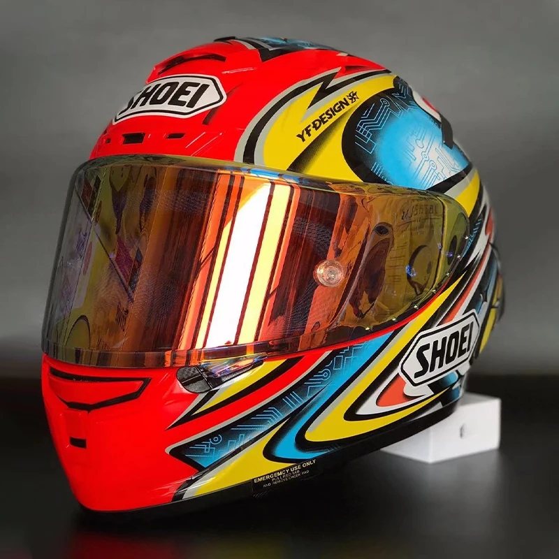

X-Fourteen Full Face Motorcycle Helmet X14 Red Kato Daijiro TC-1 Helmet Motocross Racing Motorbike Riding Helmet