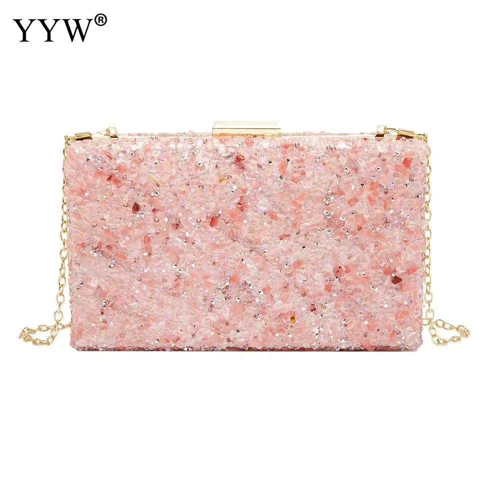 Купи Evening Bags 2022 Multicolor Stones Clutch Bags Women Party Purse Evening Bags Clutches Party Dinner Rhinestone Handbags Crystal за 1,313 рублей в магазине AliExpress