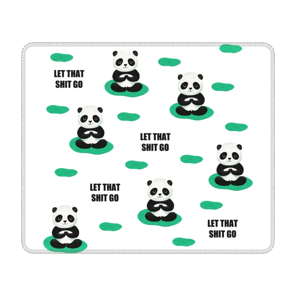 

Giant Panda Mousepad Personalized Design Gamer Mouse Pad Non Slip Rubber Base Office Desktop Let That Shit Go Mat