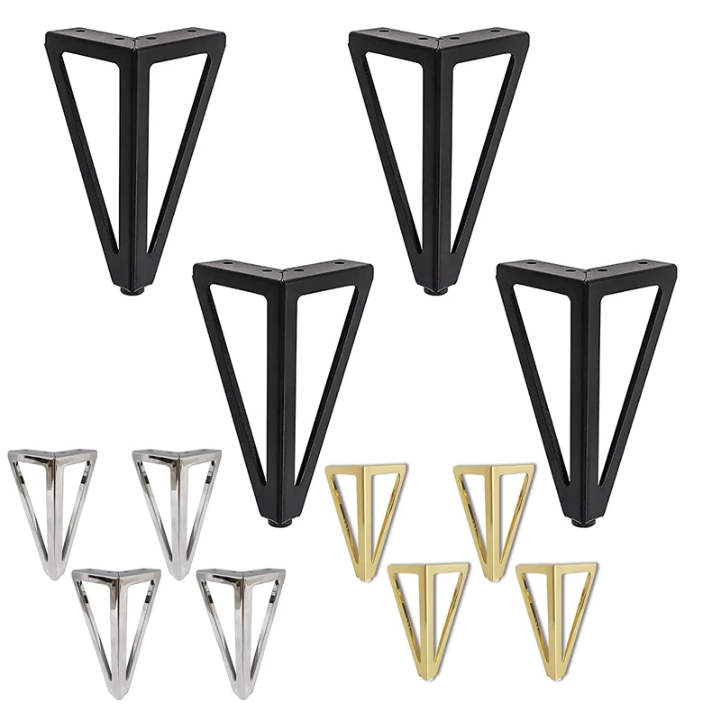 

4PCS Replacement Metal Furniture Feet Triangle Furniture Feet For Chairs Cupboard And Sofa Other Furniture Legs