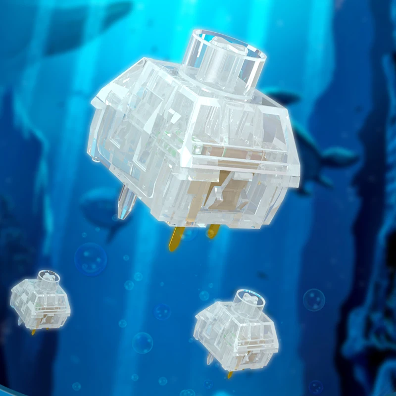 Полностью прозрачный механический переключатель клавиатуры Kaihua kailh box jellyfish |