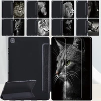 tablet case for samsung galaxy tab a7 10 4 2020 t500 t505tab a 10 1 t510 t515 animal series anti fall tri fold cover case pen