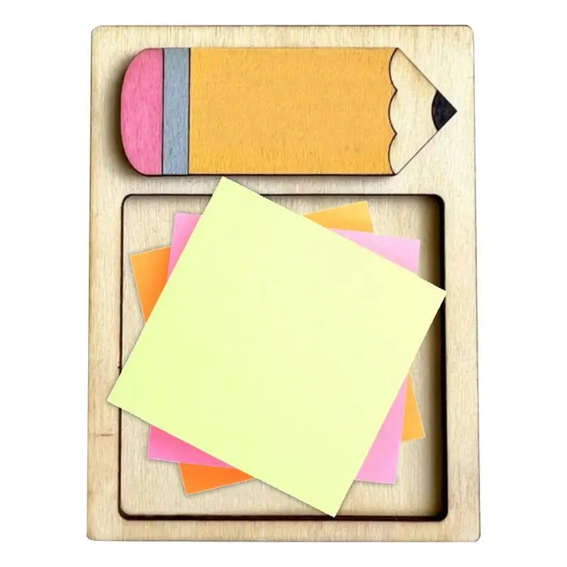 

Teacher Notepad Holder Notepad Holder Wooden Sticky Notes Holders Handmade Rustic Notepad Dispenser Appreciation New Teacher