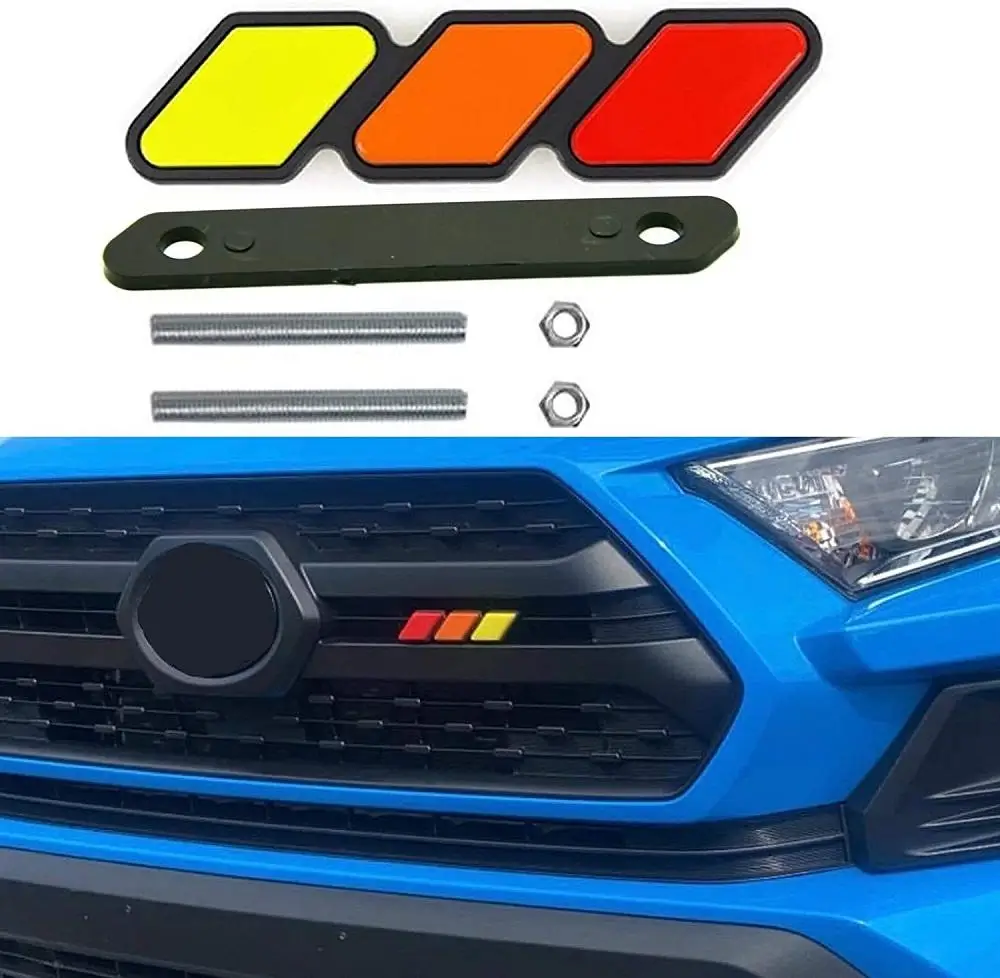 

3-color Grille Badge Emblem Decoration Accessories Car Truck Label Car Modification