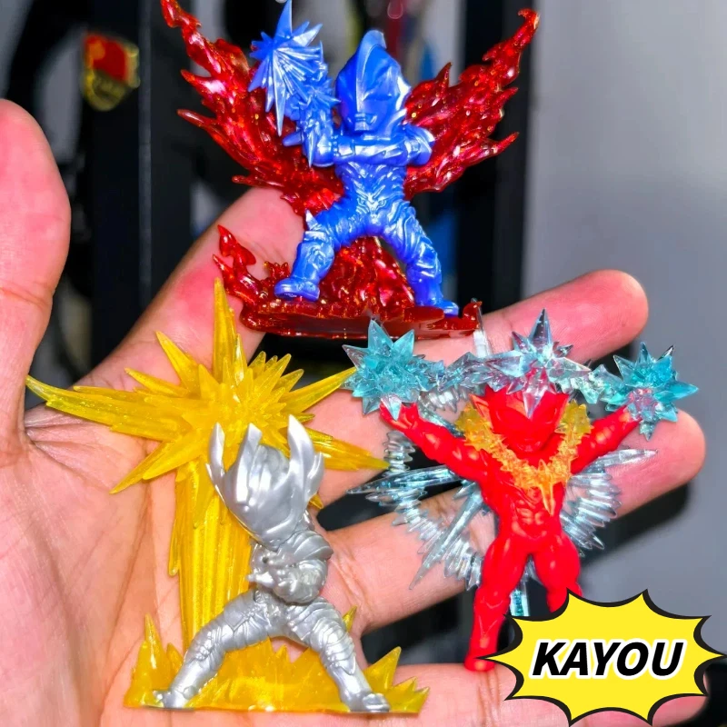 Фото Новая серия оригинальных лицензионных мини-фигурок-ластиков Kayou Ultraman: 16 героев, включая скрытую фигурку Noah XP, игрушка-сюрприз в слепой коробке, полный набор для демонстрации №2