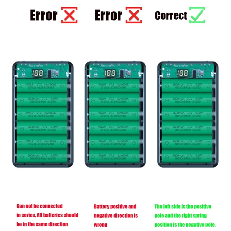 Чехол со съемным внешним аккумулятором 6 слотов |
