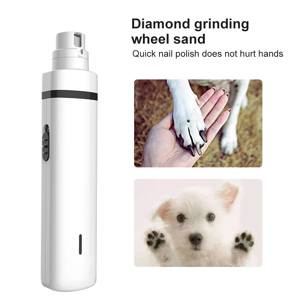 3 In 1 Pet Grooming Kit USB Rechargeable Clipper Hair Trimmer Paw Nail Grinder Foot Cutter Machine For Cats Dogs | Дом и сад
