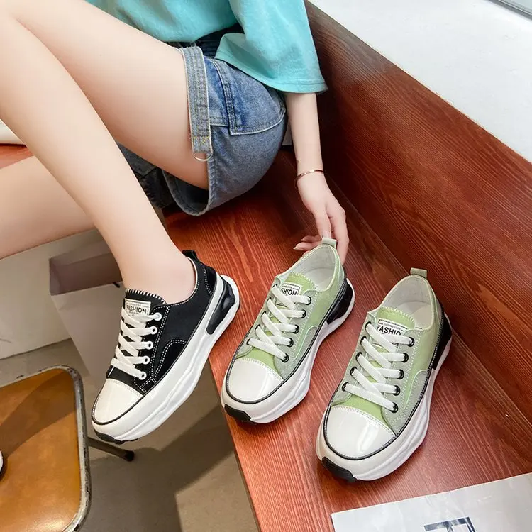 

Fashion Women's Flat Shoes Spring Oxfords Casual Classic Solid Color PU Leather Shoes Women White Shoes Lacing Sneakers