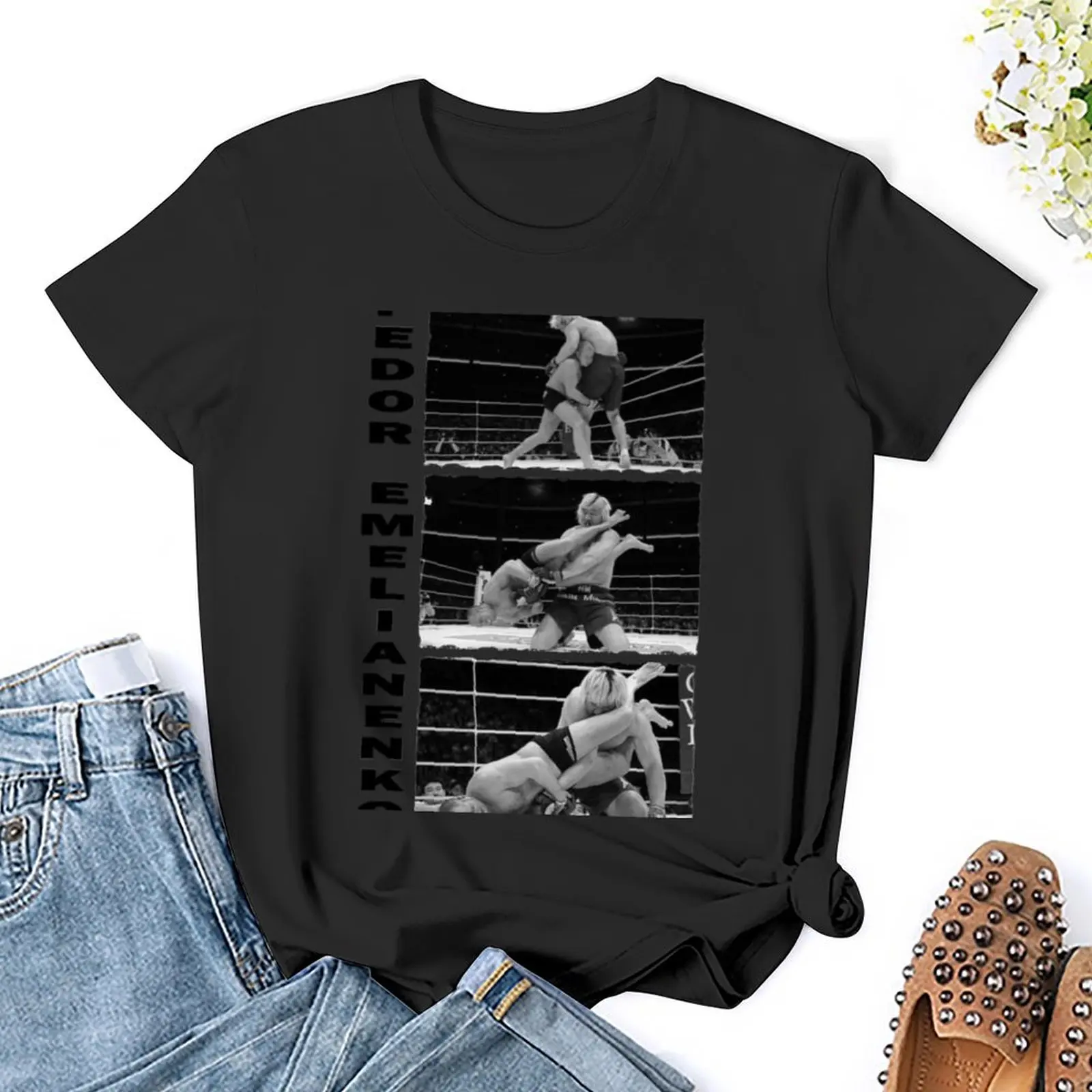 Женская футболка большого размера Fedor emelianko Essential