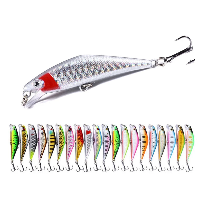 

Minnow fake lure for Bass Carp Trout Saltwater Freshwater artificial bait Crankbaits fishing Wobblers for pike Fishing Gifts