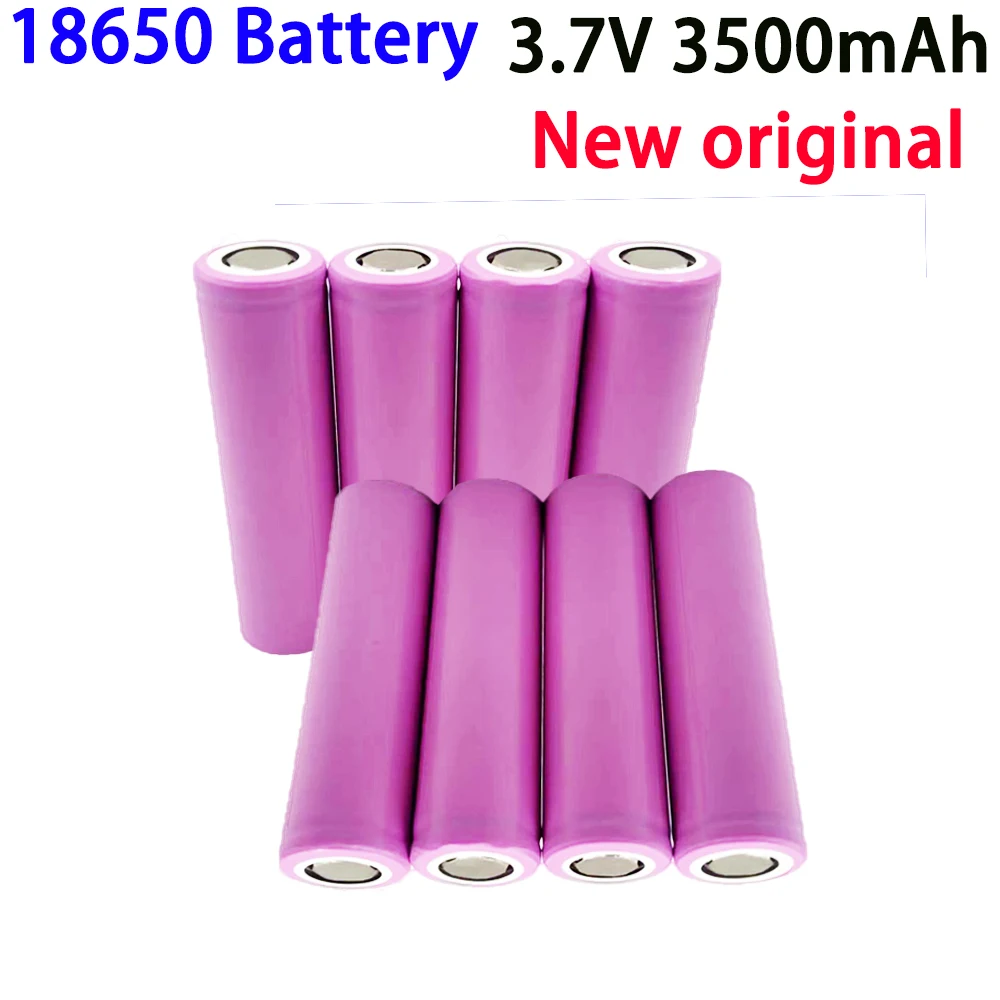 

100% original 3.7V 3500mAh 18650 rechargeable lithium battery, used for flashlights, battery packs, electric cars, various toys
