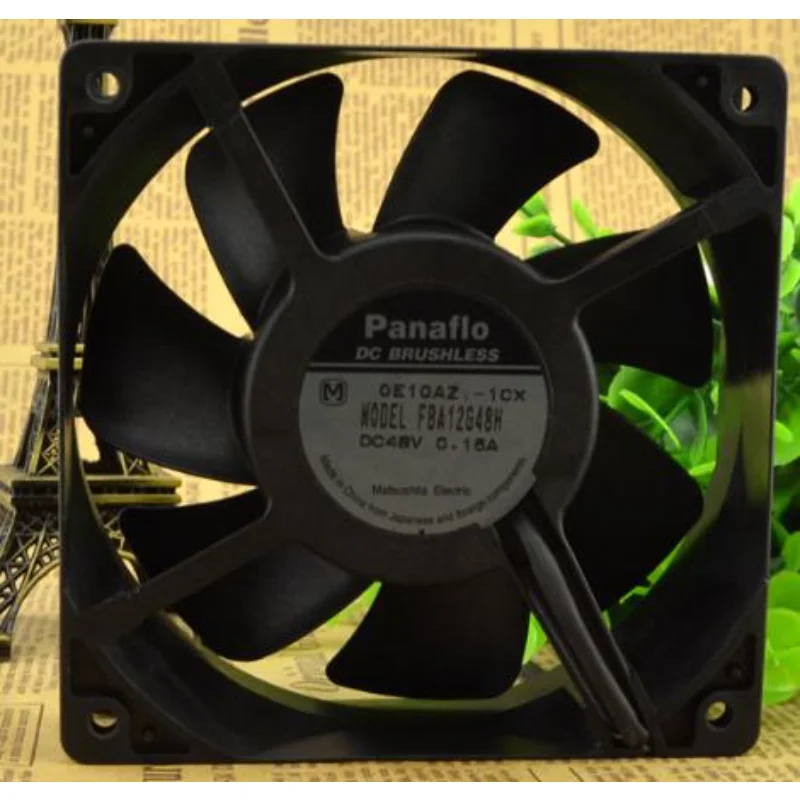 Новый вентилятор ЦП для Panaflo FBA12G48H 48 В 0.15A 12038 вентилятор промышленного управления 2H09BZ-1CX охлаждающий вентилятор 120 × 120 × 38 мм