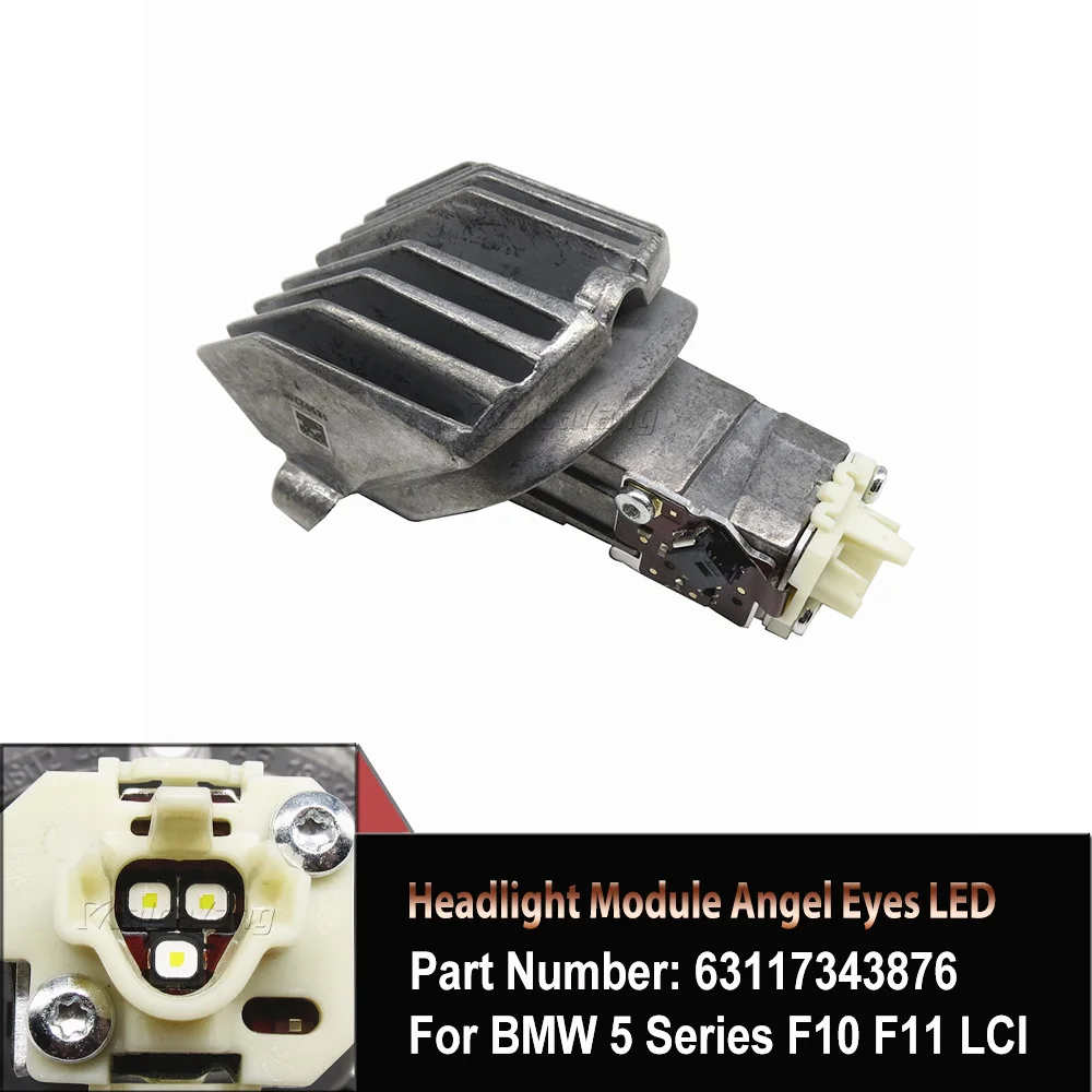 

63117343876 Top Quality Car Led Headlight Module Angel Eyes DRL For BMW 5 Series F10 F11 LCI 2014 2015 2016 Car Accessories