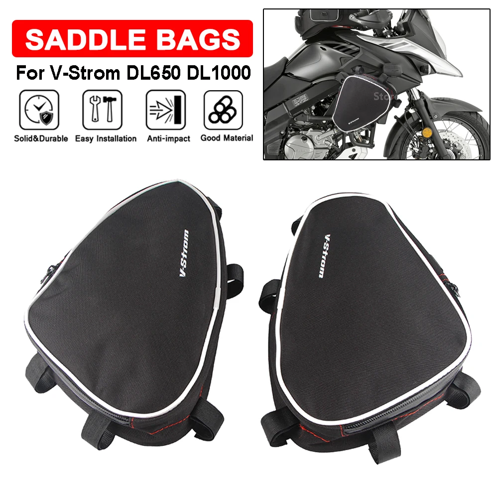 

Repair Tool Placement Bag For Suzuki V-Strom DL1000 DL650 For Givi For Kappa Water Resistant Motorcycle Frame Crash Bar Toolbag